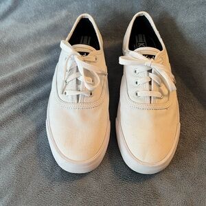Keds White Canvas Sneakers. Brand New. Size Women’s 8.
